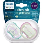 Philips Ultra Air Ортодонтическая силиконовая пустышка 0-6 месяцев 2шт: цены и характеристики