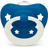 Nuk Signature Night Silicone Orthodontic Night Star Cover Ортодонтический ночной бюстгальтер - Sky Blue для 18-36 месяцев