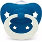 Nuk Signature Night Silicone Orthodontic Night Star Cover Ортодонтический ночной бюстгальтер - Sky Blue для 18-36 месяцев