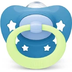 Nuk Signature Night Silicone Orthodontic Night Star Cover Ортодонтический ночной бюстгальтер - Sky Blue для 18-36 месяцев: цены и характеристики