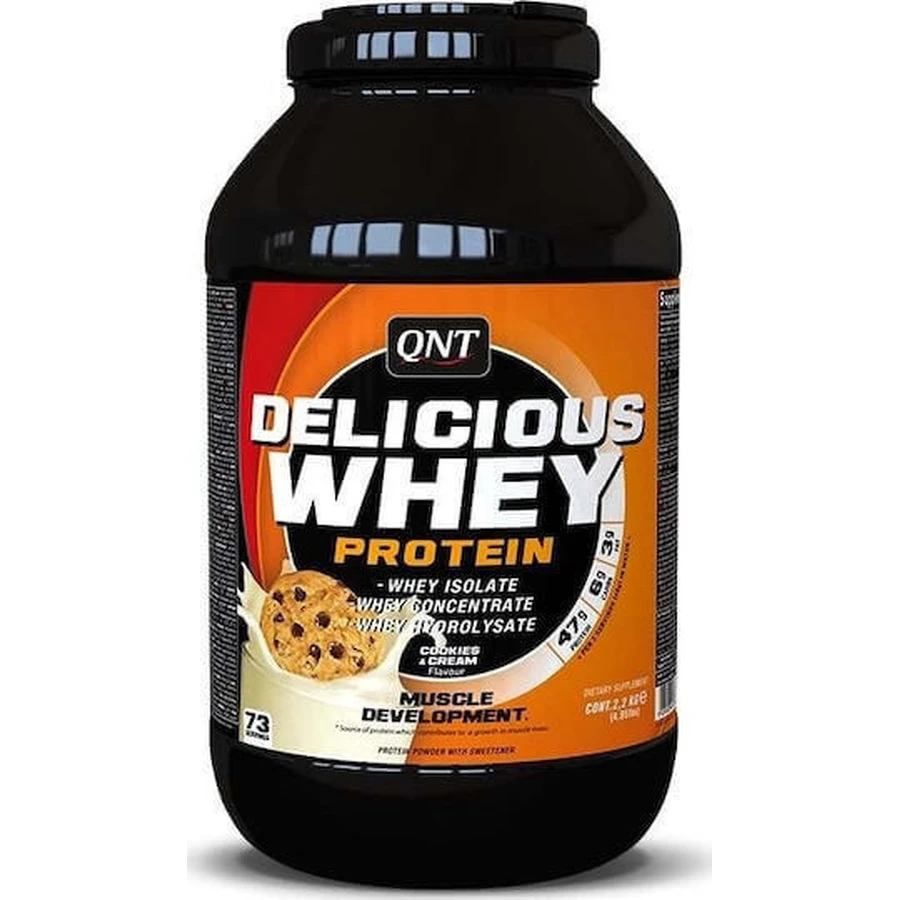 QNT Вкусный сывороточный протеин Whey Protein Whey Protein Gluten Free со вкусом кремового торта 2,2 кг: цены и характеристики