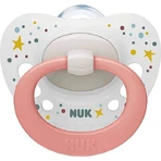 Ортодонтичний силіконовий бюстгальтер Nuk Signature Star - рожевий/білий для 0-6 місяців: ціни та характеристики