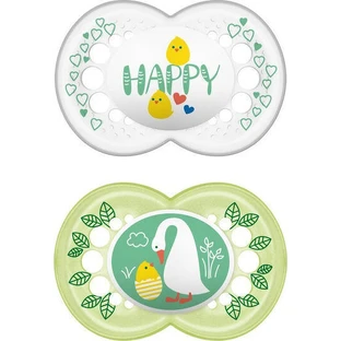 Mam Hello Hello Spring 153S Силіконові ортодонтичні пустушки для 6-16 місяців 2шт