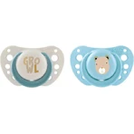 Chicco Air Shape силиконовая пустышка Growl - Beige/B Cerulean Blue для 0-6 месяцев 2шт 2шт: цены и характеристики