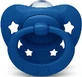 Nuk Силиконовая ортодонтическая пустышка с чехлом Blue Stars для 18-36 месяцев