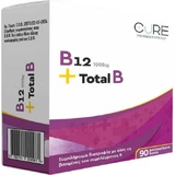 Cure Pharmaceuticals B12 1000μg + Total B Vitamin для здоров'я нервової системи 1000mg 90buc 90buc