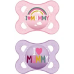 Mam Силиконовая ортодонтическая пустышка I Love Mummy - Mov-Roz для 2-6 месяцев 2шт: цены и характеристики