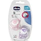 Chicco Ортодонтические пустышки силиконовые бежевые для 0-6 месяцев 2шт
