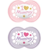 Mam Original Mummy I Love Mummy Силіконова ортодонтична мумія - рожева для 6-16 місяців 2шт