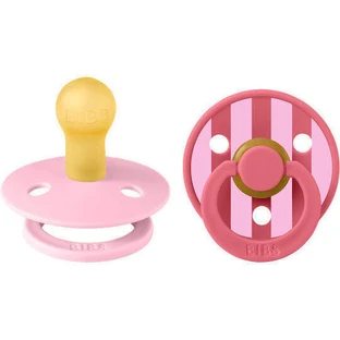 Соски-пустушки гумові Studio Baby Pink Coral Mix для 0-6 місяців 2шт