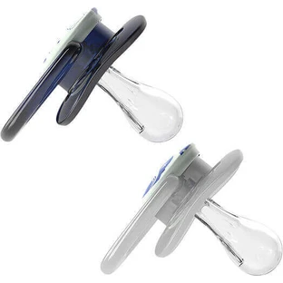 Пустышка Dr. Brown's Silicone Soothers с мешочком Мишка - голубая для 0-6 месяцев 2шт