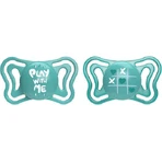 Силіконові пустушки Chicco Light Physioforma Пограй зі мною / X і 0 - бірюзові для 16-36 місяців 2шт 2шт: ціни та характеристики
