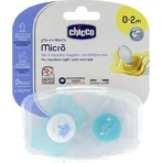 Chicco 75121-21 Силіконова ортодонтична пустушка з мішечком Маленький Принц - синя для 0-2 місяців 2шт: ціни та характеристики