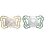 Пустышка Chicco Physio Light силиконовая бежевая/зеленая для 2-6 месяцев 2шт: цены и характеристики