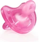 Chicco Physio Forma Мягкая силиконовая ортодонтическая пустышка Fantastic Love - розовая для 0-6 месяцев