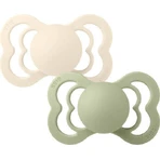 Нагрудники Supreme Soothers силиконовые пустышки Ivoriu / Sage для 0-6 месяцев 2шт: цены и характеристики