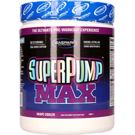 Спеціальна харчова добавка Gaspari SuperPump Max Охолоджувач винограду 500гр: ціни та характеристики