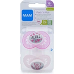 Mam Original 271S Baby-Rebel Силіконова скеля Baby-Rebel Ортодонтична пустушка - рожева для 16+ місяців 2шт: ціни та характеристики