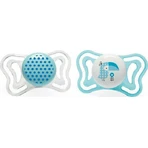 Chicco Силиконовая ортодонтическая пустышка с мешочком Птичка - Blue-Alb для 2-6 месяцев 2шт: цены и характеристики