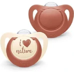 Nuk For Nature I Love Nature Силиконовые ортодонтические брекеты - бежевый/красный для 18-36 месяцев 2шт: цены и характеристики