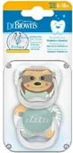 Силіконові ортодонтичні пустушки Dr. Brown's Bear & Zzzz від 6 до 18 місяців 2 шт.