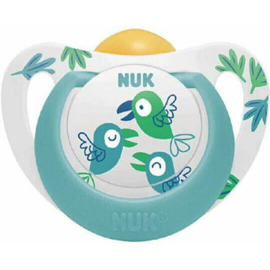 Ортодонтичний бюстгальтер Nuk Star Papagal гумовий - зелений на 18-36 місяців: ціни та характеристики
