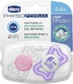 Chicco Силіконові ортодонтичні пустушки з мішечком Пташка - Pink-Mov для 2-6 місяців 2шт