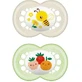 Пустышка Mum Original Green Cream силиконовая для 6-16 месяцев 2шт