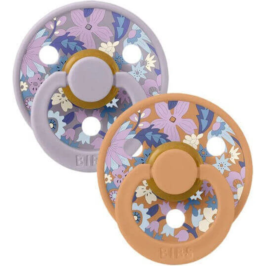Нагрудники X Liberty Силиконовые пустышки June Blossom / Pumpkin Blend для 0+ месяцев 2шт: цены и характеристики