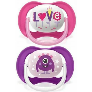 Philips Ultra Air Happy Silicone Mangekyu Ортодонтична пустушка для дітей 6-18 місяців 2 шт.