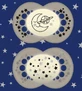 Силіконова ортодонтична пустушка Mam Moon-Stars - бежево-сіра для 16+ місяців 2шт