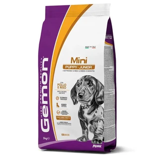 Gemon Mini Puppy & Junior - Сухий корм для цуценят маленьких порід з куркою і рисом, 3 кг