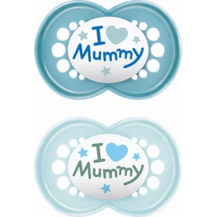 Mam Силиконовая ортодонтическая мумия I Love Mummy - N/A для 6-16 месяцев 2шт