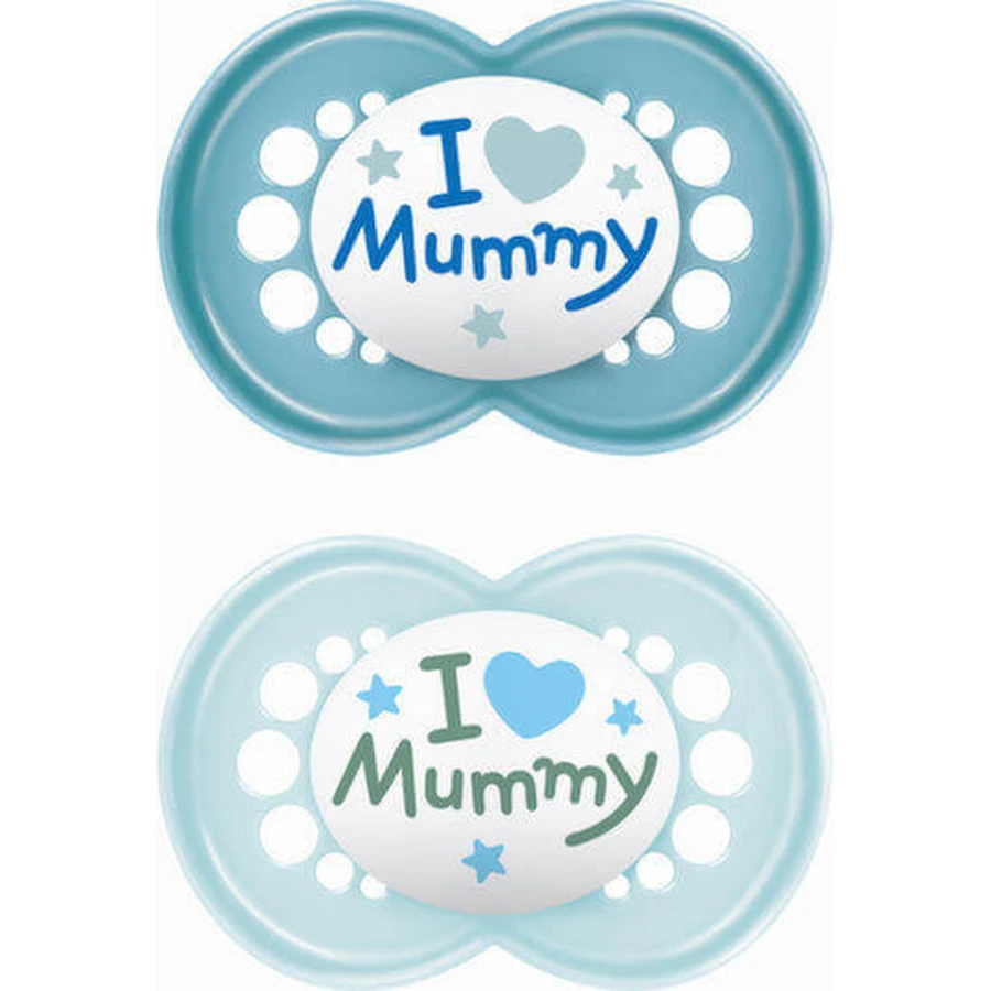 Mam Силиконовая ортодонтическая мумия I Love Mummy - N/A для 6-16 месяцев 2шт: цены и характеристики
