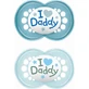 Силіконові ортодонтичні пустушки Mam I Love Daddy - для 6-16 місяців 2 шт.