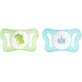 Chicco Physioforma Micro Silicone ортодонтичні пустушки з мішечком Маленький Принц - Зелено-синій для 0-2 місяців 2шт 2шт