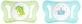 Chicco Physioforma Micro Silicone ортодонтичні пустушки з мішечком Маленький Принц - Зелено-синій для 0-2 місяців 2шт 2шт