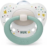 Nuk Signature Ортодонтична пустушка силіконова зелена/червона для 0-6 місяців
