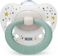Nuk Signature Ортодонтична пустушка силіконова зелена/червона для 0-6 місяців