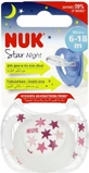 Nuk Star Night силиконовая пустышка Star Night силиконовая пустышка для 6-18 месяцев