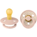 Нагрудники Studio Collection Резиновая пустышка Jasmin Pink для 0+ месяцев 2шт