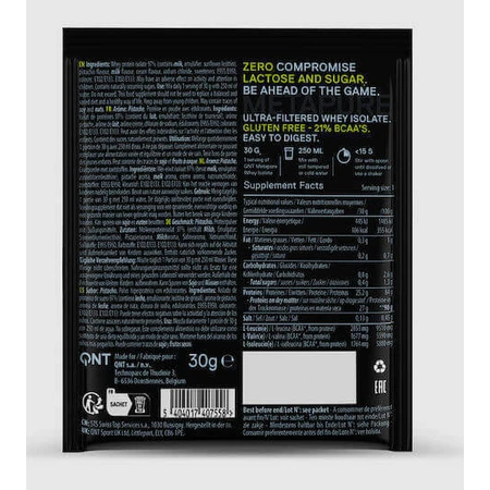 Ізолят нульового сироваткового протеїну QNT Metapure Metapure з фісташковим смаком 30гр: ціни та характеристики