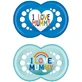 Ортодонтична прорізувач Mam Silicone Mummy I Love Mummy Ортодонтична прорізувач Mummy I Love Mummy - блакитний - світло-блакитний для 16+ місяців 2шт
