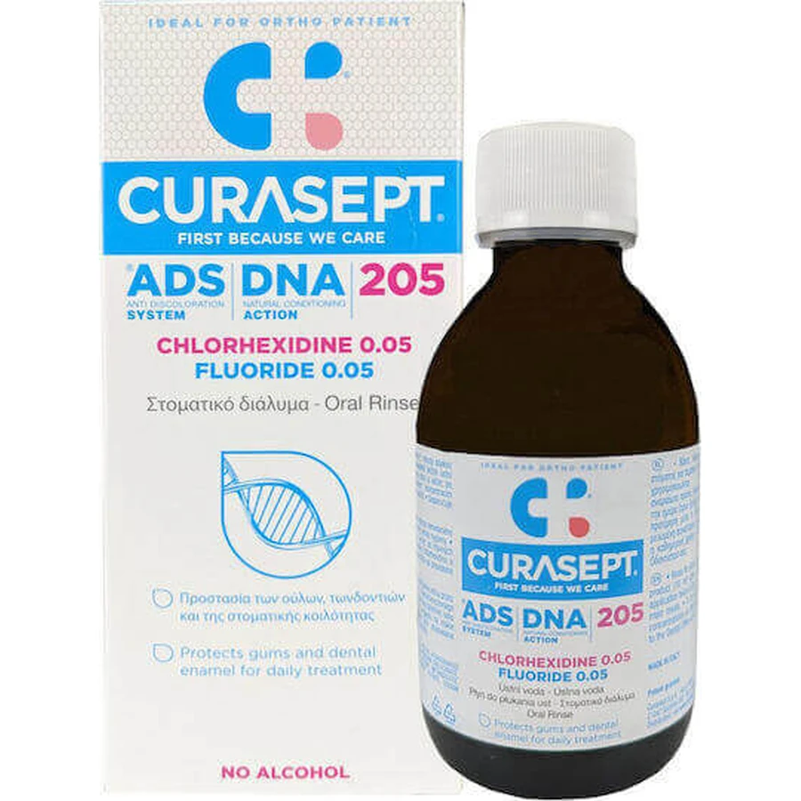 Curasept Ads Mrs 205 Ополаскиватель для рта Ежедневная защита: цены и характеристики