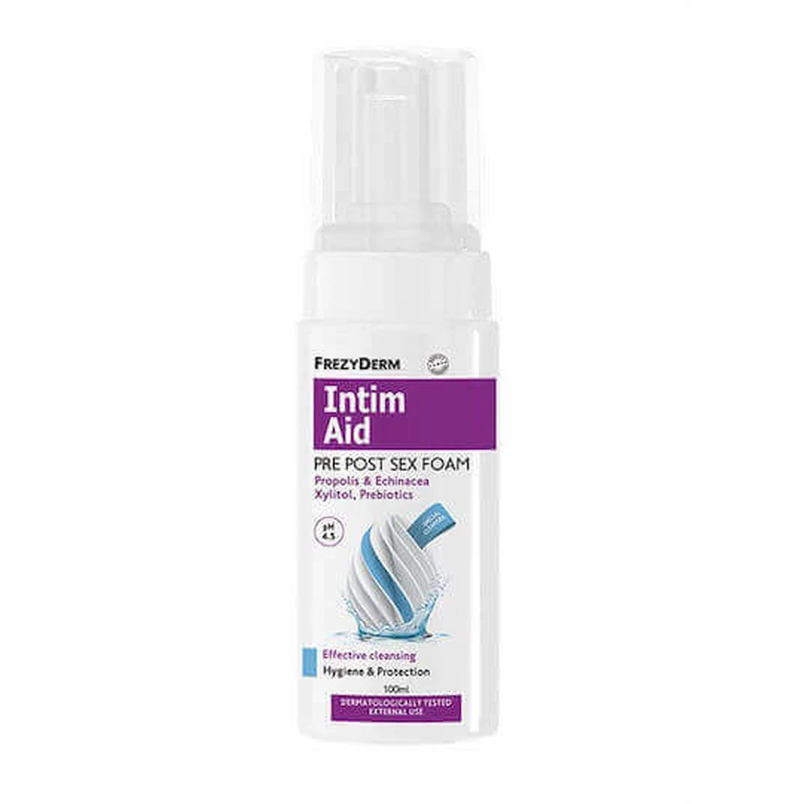 Frezyderm Intimal Aid Pre Post Sex Foam Ph4.5 Інтимна очищуюча пінка перед статевим актом, 100 мл: ціни та характеристики