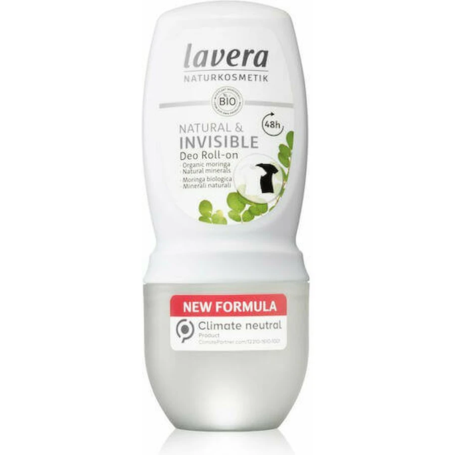 Дезодорант Lavera Natural & Invisible Deo Дезодорант натуральний 48-годинний рулонний дезодорант без алюмінію 50 мл: ціни та характеристики
