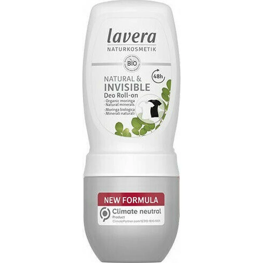 Дезодорант Lavera Natural & Invisible Deo Дезодорант натуральний 48-годинний рулонний дезодорант без алюмінію 50 мл: ціни та характеристики