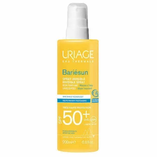 Uriage Bariesun Невидимий крем для тіла без запаху з SPF50 у спреї 200 мл