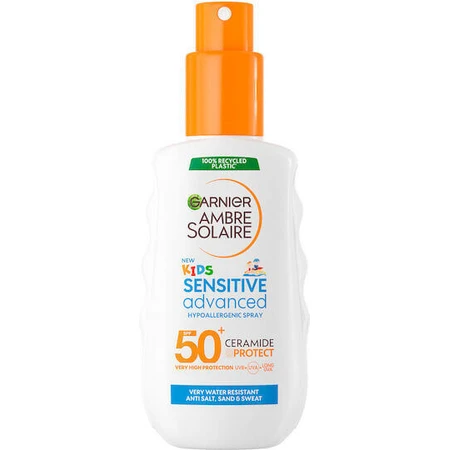 Garnier Ambre Solaire Sensitive Advanced Waterproof Детский солнцезащитный крем-спрей SPF50 150 мл: цены и характеристики