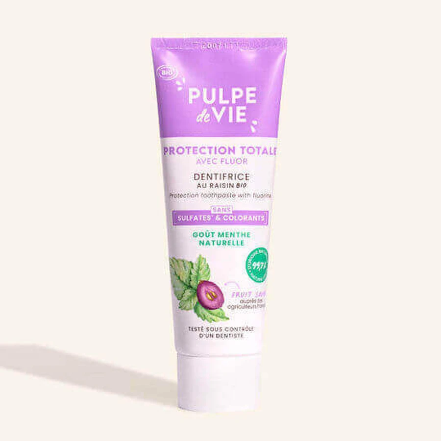 Pulpe De Vie Pulpe De Vie Protection Toothpaste Фторвмісна зубна паста проти зубного нальоту, карієсу та для відбілювання: ціни та характеристики